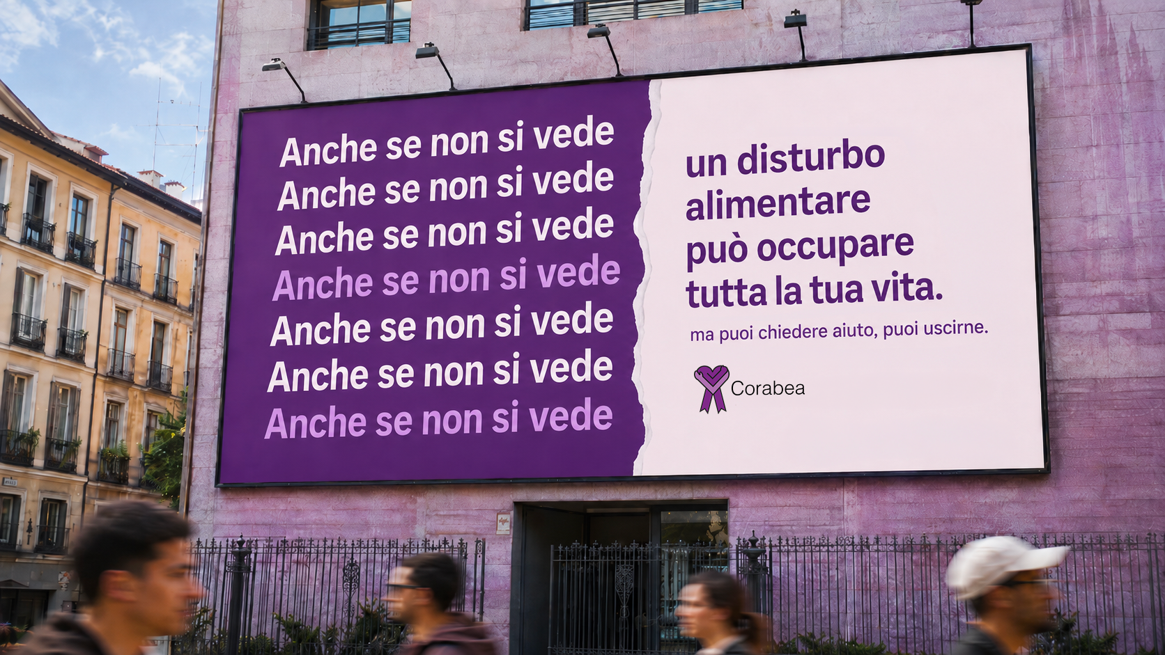 Billboard campagna Corabea Anche se non si vede